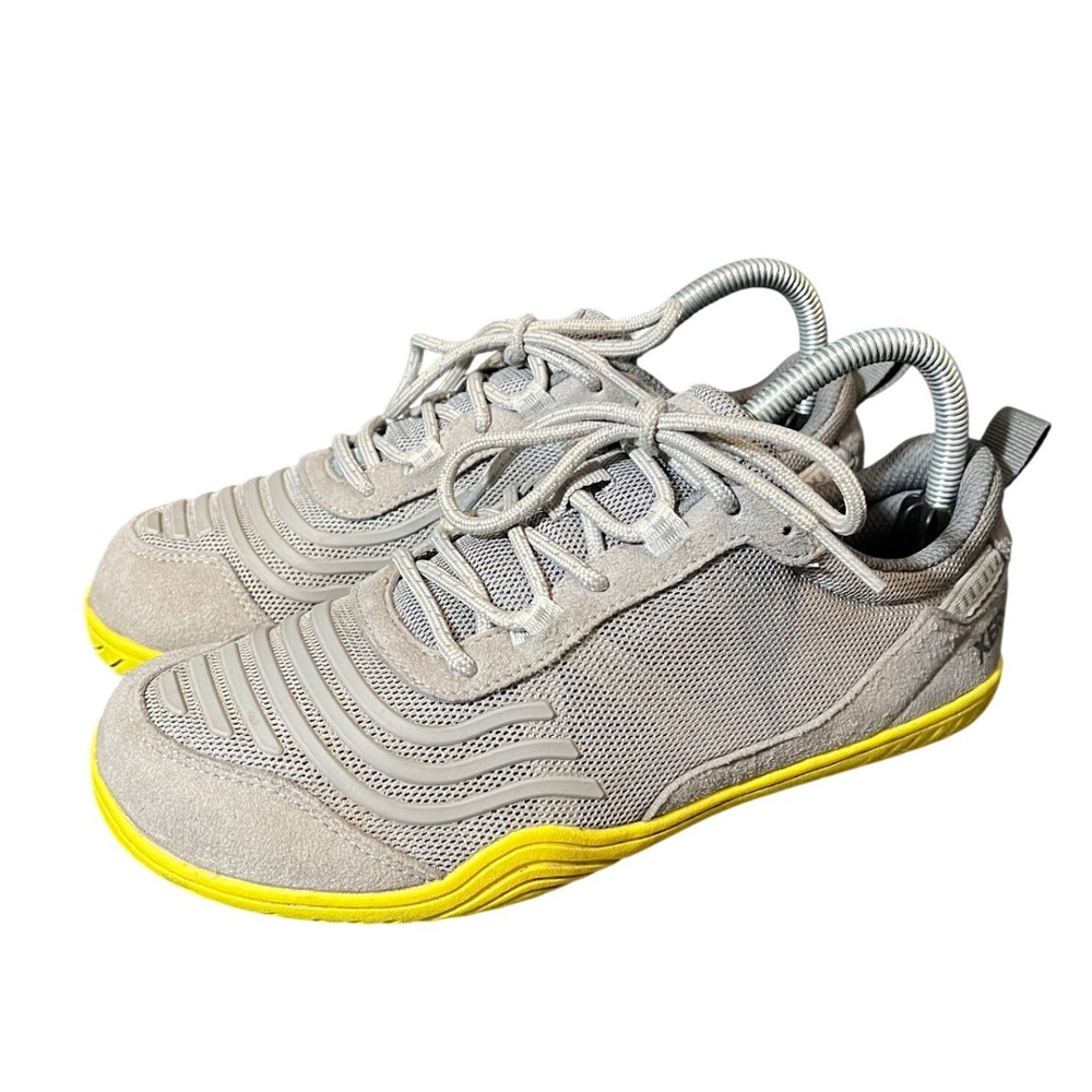 Xero Shoes 360 Training Sneakers Womens 8 Grey Yellow Minimalist Barefoot Shoes